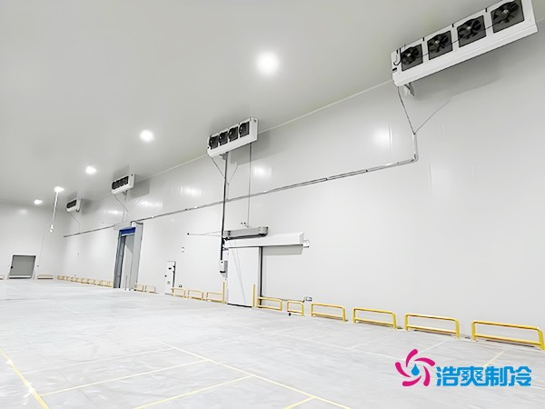 二氧化碳物流冷庫建造施工完成風機內景